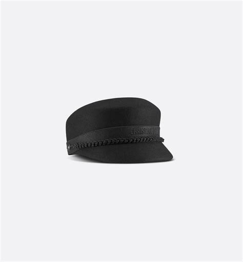 cappello dior nero|Cappello Dior Parisian Feltro nero.